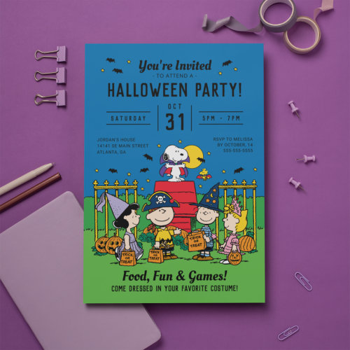 Charlie Brown and Gang Halloween Party