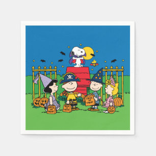 Charlie Brown and Gang Halloween Party Napkins