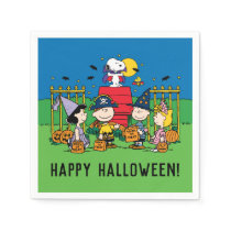 Charlie Brown and Gang Halloween Party Napkins