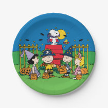 Charlie Brown and Gang Halloween Party Paper Plates