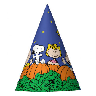 Charlie Brown and Gang Pumpkin 1st Birthday Party Hat
