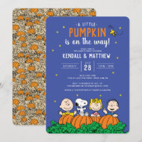 Charlie Brown and Gang Pumpkin Baby Shower