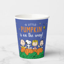 Charlie Brown and Gang Pumpkin Baby Shower Paper Cups