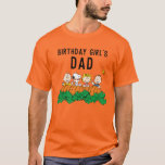 Charlie Brown and Gang Pumpkin Birthday Dad T-Shirt<br><div class="desc">Show your pride and wear this shirt to your child's Peanuts themed Birthday Party.</div>
