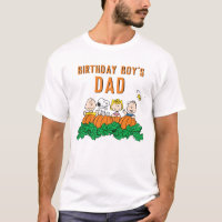 Charlie Brown and Gang Pumpkin Birthday Dad