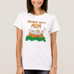 Charlie Brown and Gang Pumpkin Birthday Mom T-Shirt<br><div class="desc">Show your pride and wear this shirt to your child's Peanuts themed Birthday Party.</div>