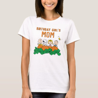 Charlie Brown and Gang Pumpkin Birthday Mom T-Shirt