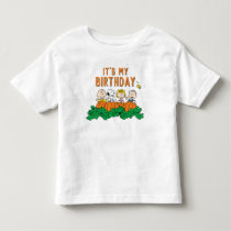 Charlie Brown and Gang Pumpkin Birthday Toddler T-shirt