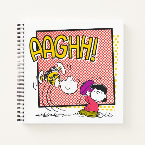 Charlie Brown and Lucy Football Comic Graphic Notebook