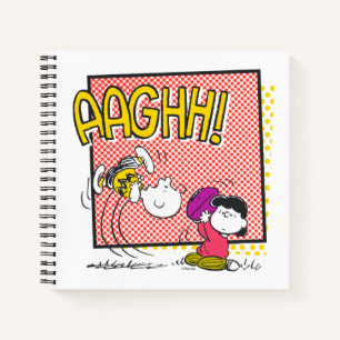 Charlie Brown and Lucy Football Comic Graphic Notebook