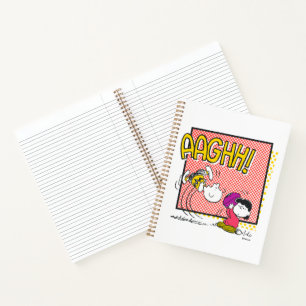 Charlie Brown and Lucy Football Comic Graphic Notebook