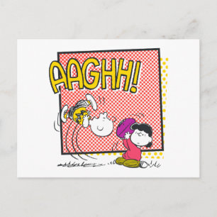 Charlie Brown and Lucy Football Comic Graphic Postcard