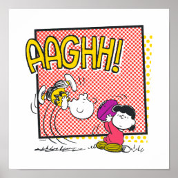 Charlie Brown and Lucy Football Comic Graphic Poster