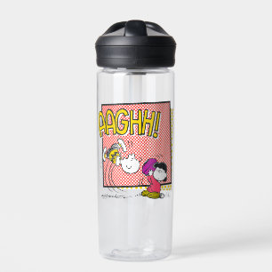 Charlie Brown and Lucy Football Comic Graphic Water Bottle