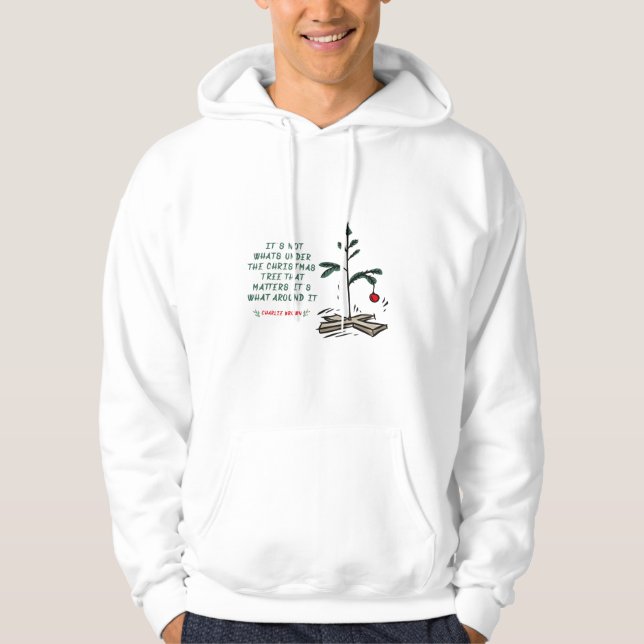 Charlie Brown Christmas Tree Hoodie T-Shirt (Front)