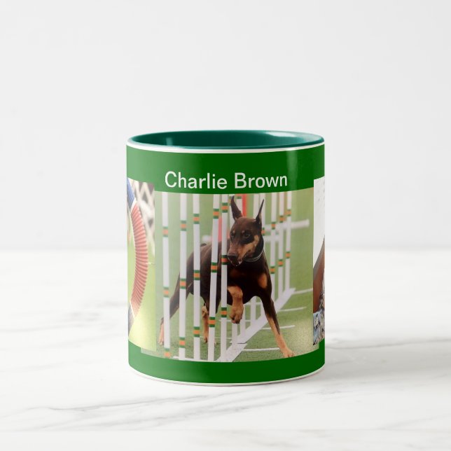 Charlie Brown Doberman Mug (Center)