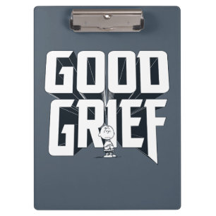Charlie Brown "Good Grief" Rock Band Tee Graphic Clipboard