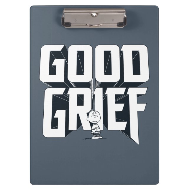 Charlie Brown "Good Grief" Rock Band Tee Graphic Clipboard (Front)