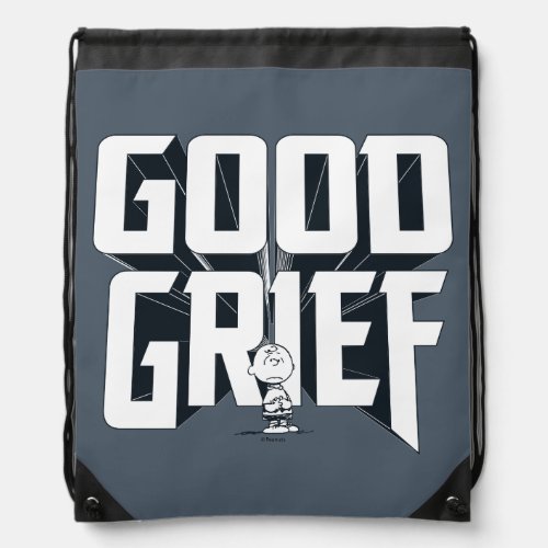 Charlie Brown Good Grief Rock Band Tee Graphic Drawstring Bag