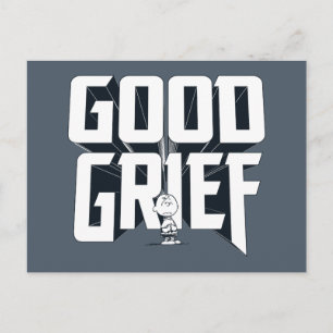 Charlie Brown "Good Grief" Rock Band Tee Graphic Postcard
