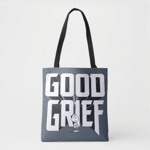 Charlie Brown Good Grief Rock Band Tee Graphic Tote Bag