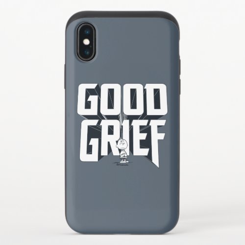 Charlie Brown Good Grief Rock Band Tee Graphic iPhone X Slider Case