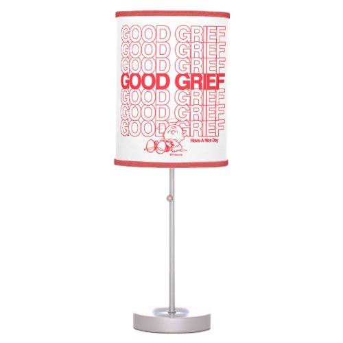 Charlie Brown _ Good Grief Thank You Bag Graphic Table Lamp