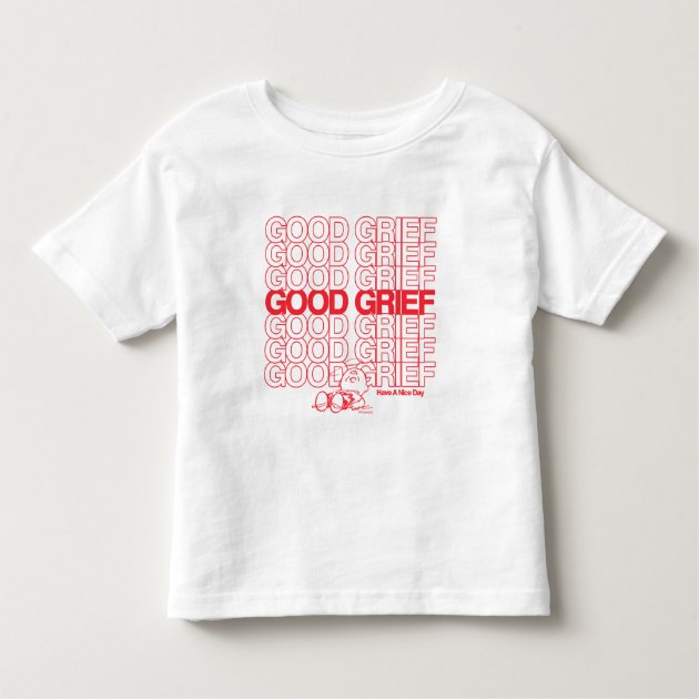 Charlie Brown - Good Grief Thank You Bag Graphic Toddler T-shirt