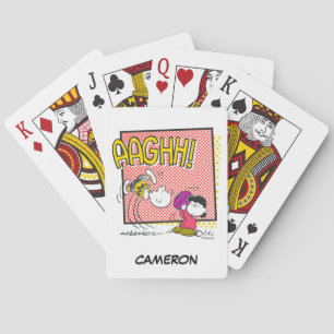 Charlie Brown & Lucy Football Comic Playing Cards