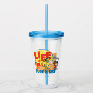 Charlie Brown & Lucy - Life is Full of Surprises Acrylic Tumbler