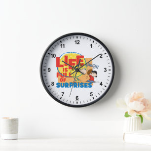 Charlie Brown & Lucy - Life is Full of Surprises Clock