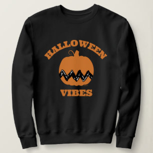 Charlie Brown Orange Pumpkin   Halloween Vibes Sweatshirt