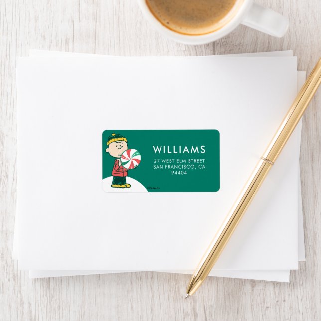 Charlie Brown Peppermint Candy Label (Insitu)