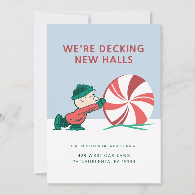 Charlie Brown | Rolling Into the Holiday Season Card (Front)