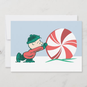 Charlie Brown Rolling Into the Holiday Season Card