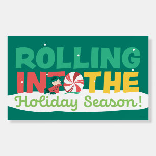 Charlie Brown   Rolling Into the Holiday Season Foam Board