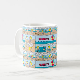 Charlie Brown & Sally At The Beach Coffee Mug