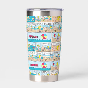 Charlie Brown & Sally At The Beach Insulated Tumbler