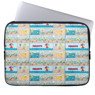 Charlie Brown & Sally At The Beach Laptop Sleeve