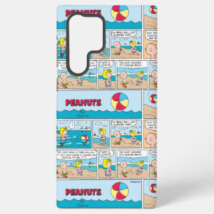 Charlie Brown & Sally At The Beach Samsung Galaxy S22 Ultra Case
