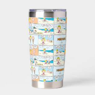 Charlie Brown & Sally Ice Cream At The Beach Insulated Tumbler