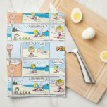 Charlie Brown & Sally Ice Cream At The Beach Kitchen Towel<br><div class="desc">Peanuts, created by Charles M. Schulz, is a renowned comic strip that ran from 1950 until 2000, featuring a cast of children led by the iconic character Charlie Brown. The strip is characterized by its philosophical and psychological undertones, often exploring themes of childhood, friendship, and the complexities of life through...</div>