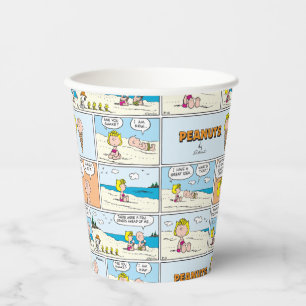 Charlie Brown & Sally Ice Cream At The Beach Paper Cups