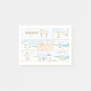 Charlie Brown & Sally Ice Cream At The Beach Post-it Notes