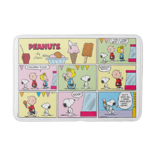 Charlie Brown, Snoopy & Sally Ice Cream Bath Mat