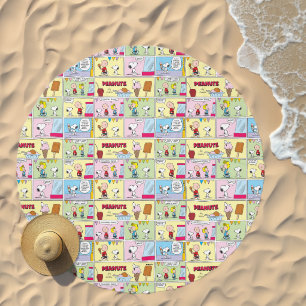 Charlie Brown, Snoopy & Sally Ice Cream Beach Towel