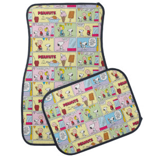 Charlie Brown, Snoopy & Sally Ice Cream Car Floor Mat