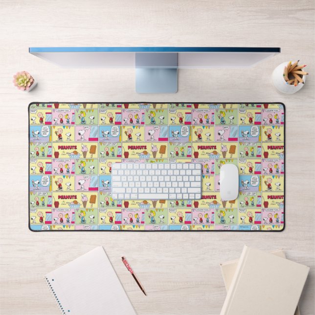 Charlie Brown, Snoopy & Sally | Ice Cream Desk Mat (Office 1)