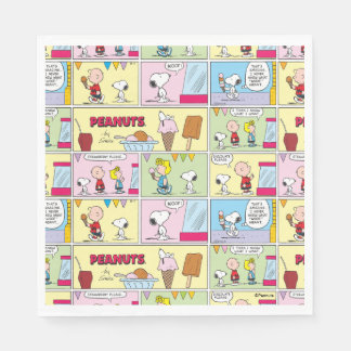 Charlie Brown, Snoopy & Sally | Ice Cream Napkins