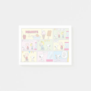 Charlie Brown, Snoopy & Sally Ice Cream Post-it Notes